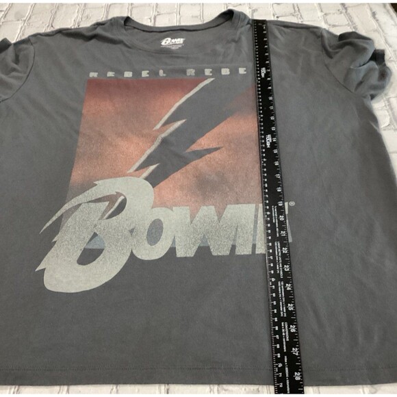 David Bowie T-Shirt Women's Size XXL Color Gray Rebel Rebel Graphic T-Shirt - Picture 5 of 6